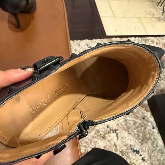 Enzo Angiolini Presley Black Leather Booties 8 - Picture 3 of 11